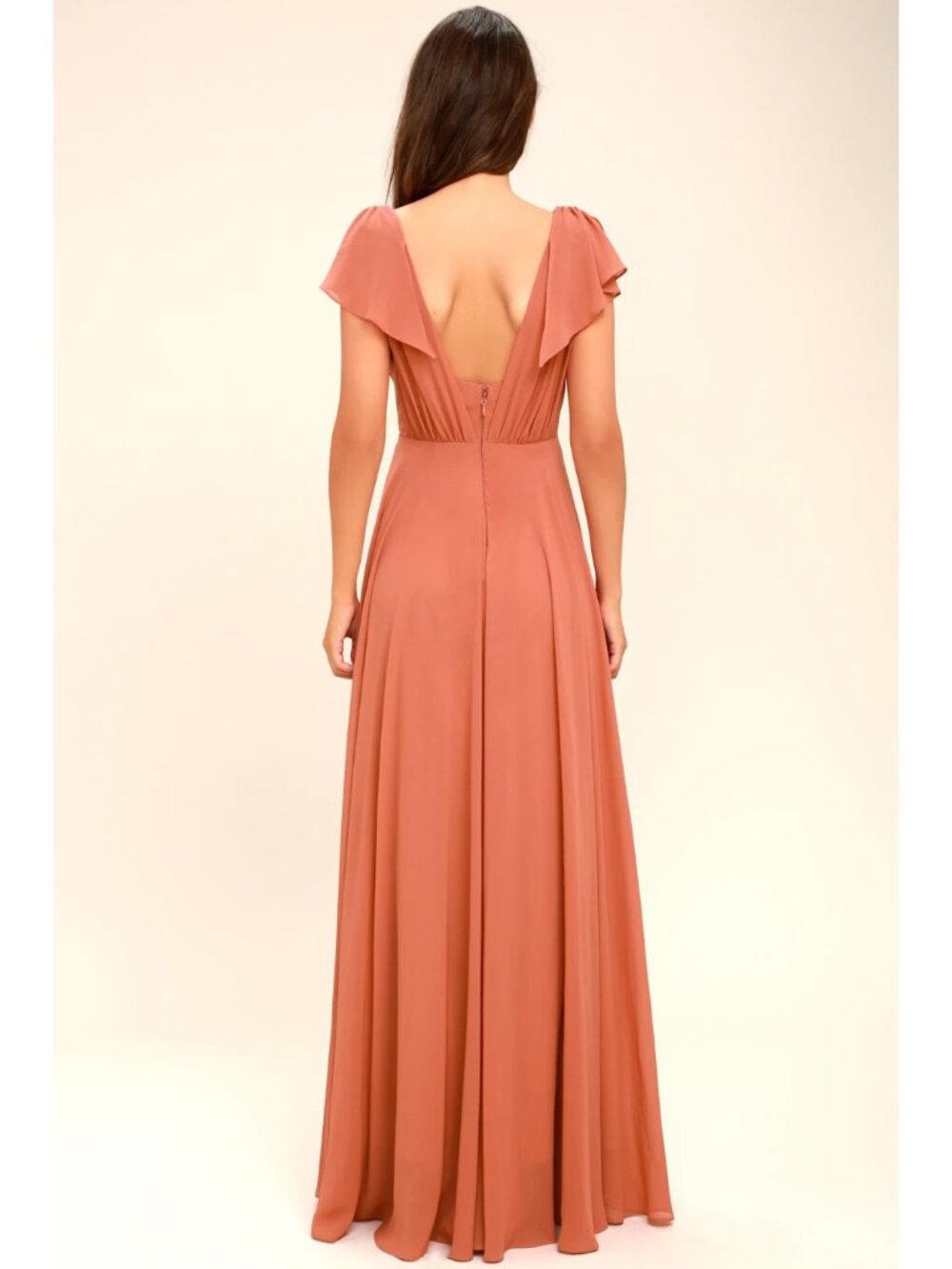 Lulu's Falling For You Rusty Rose Maxi Dress - NWT! - Picture 5 of 12